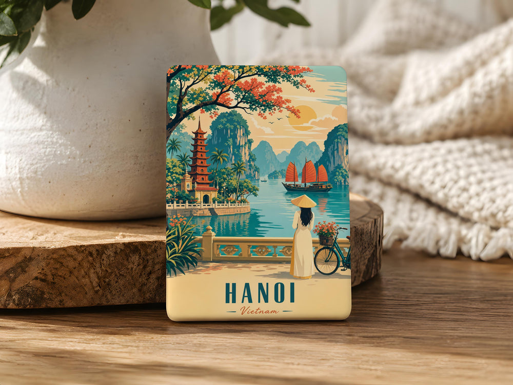 Vietnam Fridge Magnet, Vietnam Travel Souvenir Magnet, Vietnam Map Landmark Magnet, Vietnam Vacation Keepsake Gift