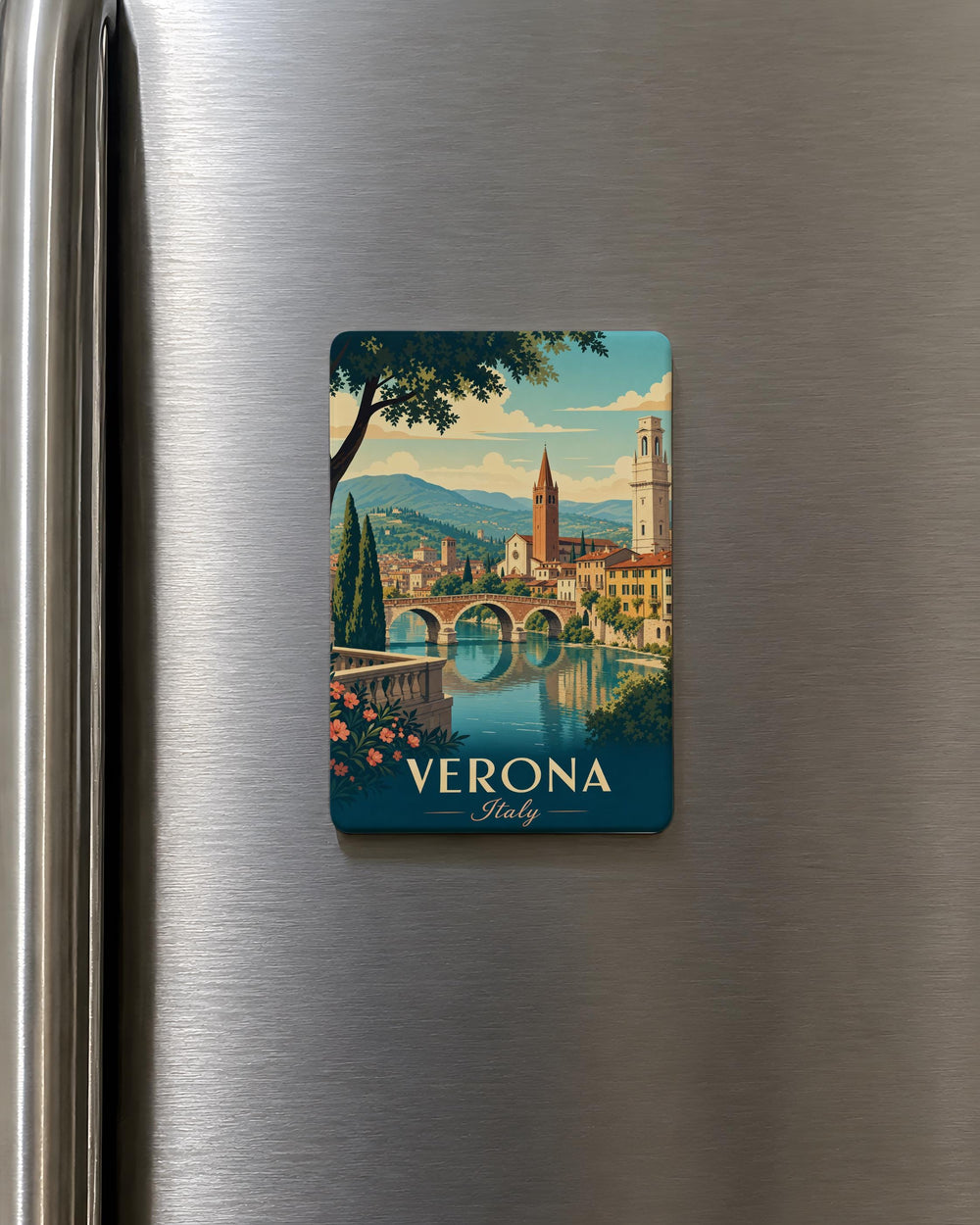 Verona Italy Fridge Magnet, Verona Travel Souvenir, Italy Vacation Keepsake, Verona Landmark Gift, Italian City Magnet
