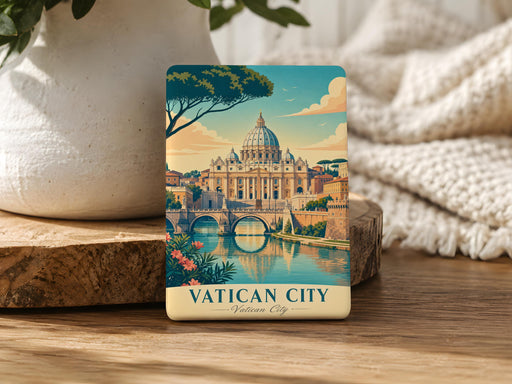 Vatican City Fridge Magnet, Vatican City Souvenir Magnet, Rome Italy Travel Landmark Gift, Catholic Vatican Keepsake Magnet