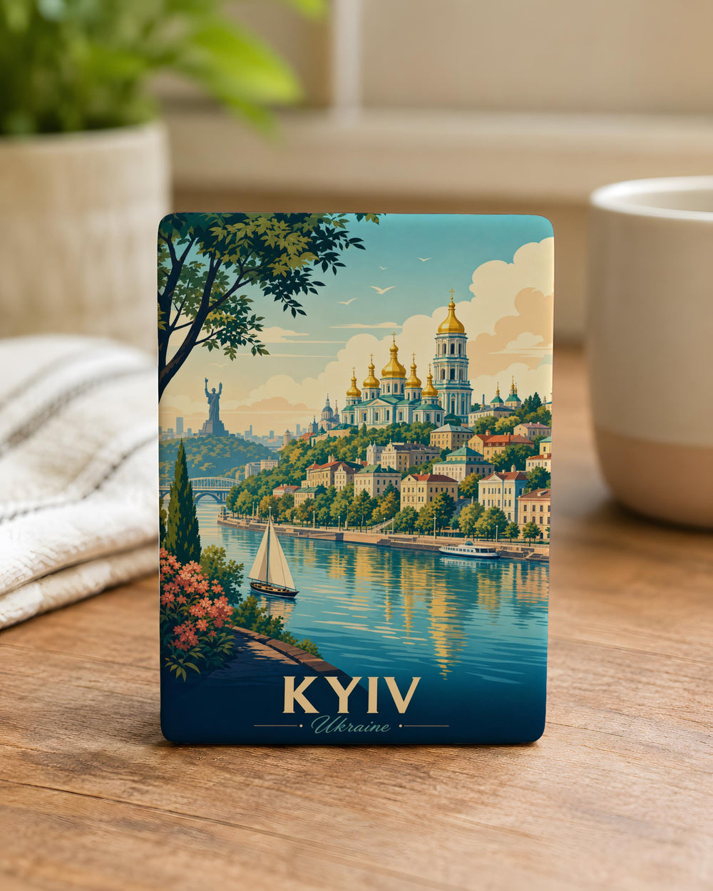 Ukraine Fridge Magnet, Ukraine Map Souvenir Magnet, Ukrainian Flag Magnet, Ukraine Travel Gift, Kyiv Ukraine Keepsake Magnet