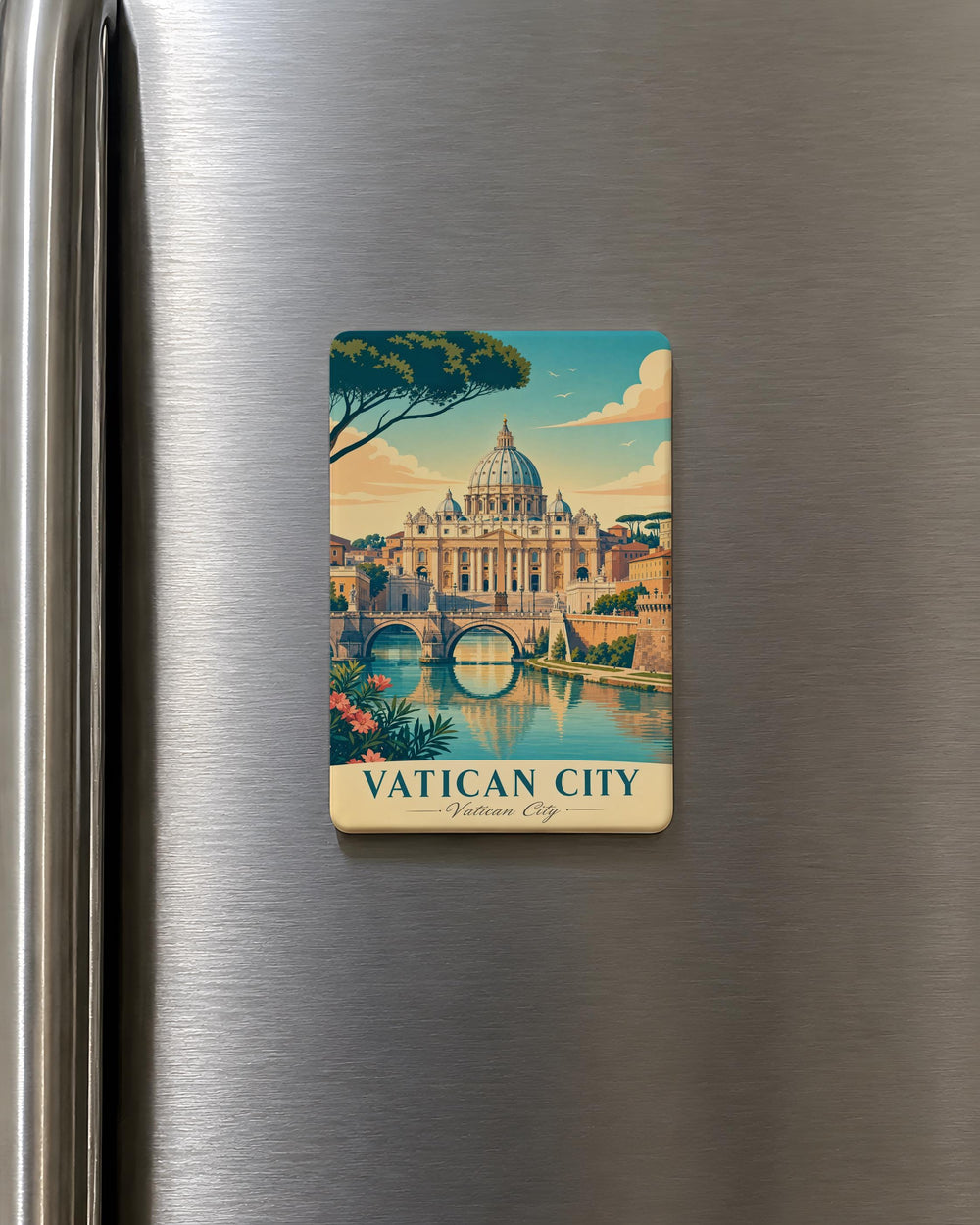 Vatican City Fridge Magnet, Vatican City Souvenir Magnet, Rome Italy Travel Landmark Gift, Catholic Vatican Keepsake Magnet