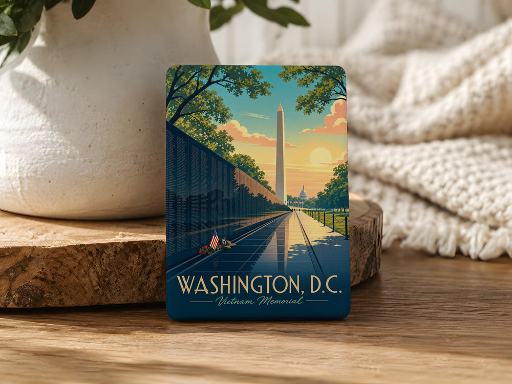 Vietnam Veterans Memorial Fridge Magnet, Washington DC Wall Tribute, Remembrance Souvenir Gift