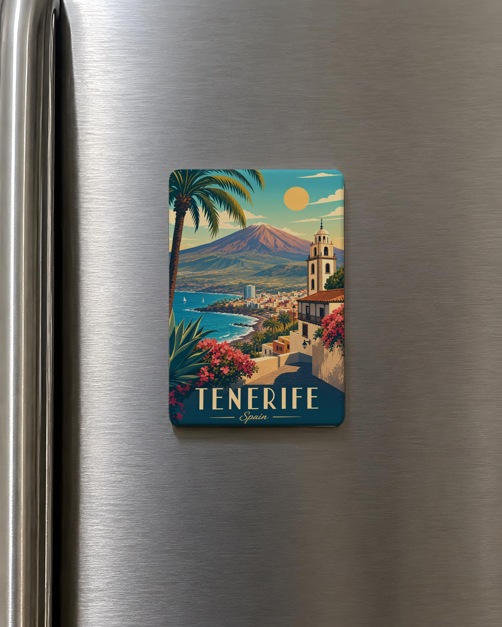 Tenerife Spain Fridge Magnet, Tenerife Souvenir Magnet, Canary Islands Travel Gift, Spain Vacation Keepsake Magnet