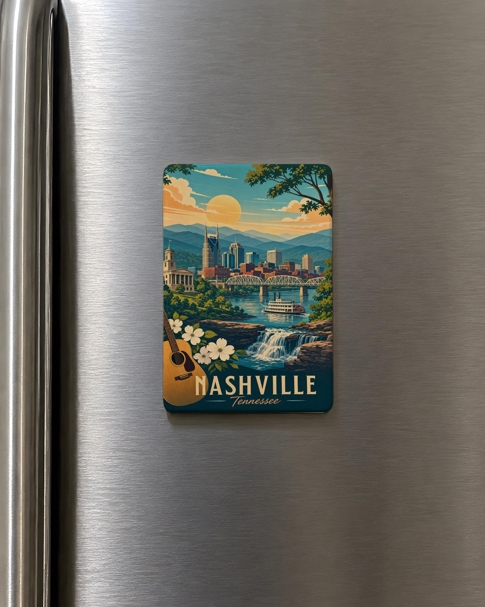Tennessee Fridge Magnet, Tennessee State Souvenir Magnet, Tennessee Travel Gift, Tennessee Keepsake Magnet, Tennessee Kitchen Decor