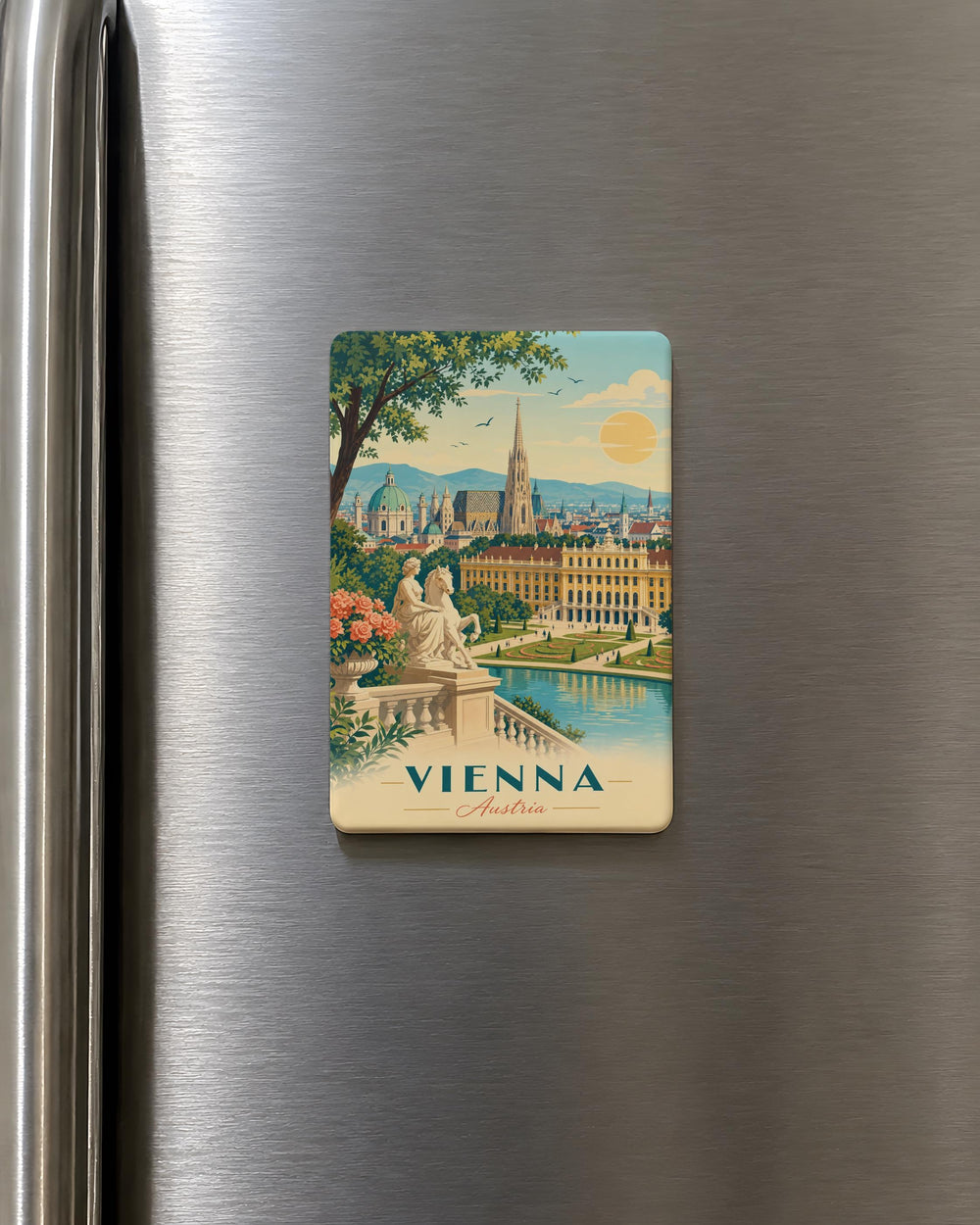 Vienna Austria Fridge Magnet, Vienna Souvenir Magnet, Austria Travel Magnet, Vienna Landmark Refrigerator Magnet, Vienna Gift
