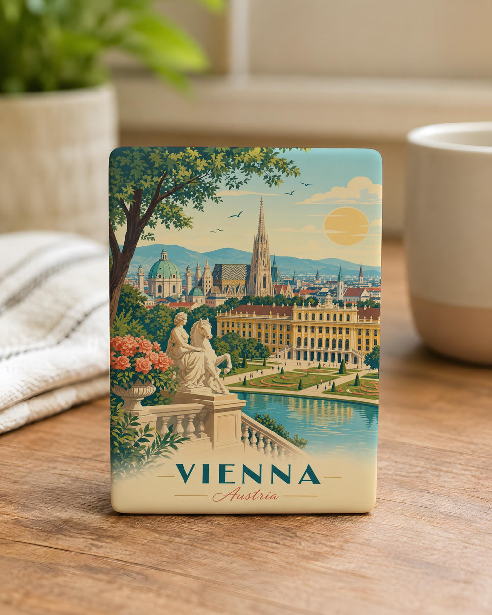 Vienna Austria Fridge Magnet, Vienna Souvenir Magnet, Austria Travel Magnet, Vienna Landmark Refrigerator Magnet, Vienna Gift