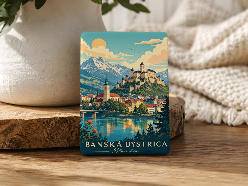 Slovakia Fridge Magnet, Slovakia Souvenir Magnet, Slovak Republic Travel Gift, Bratislava Slovakia Keepsake Magnet