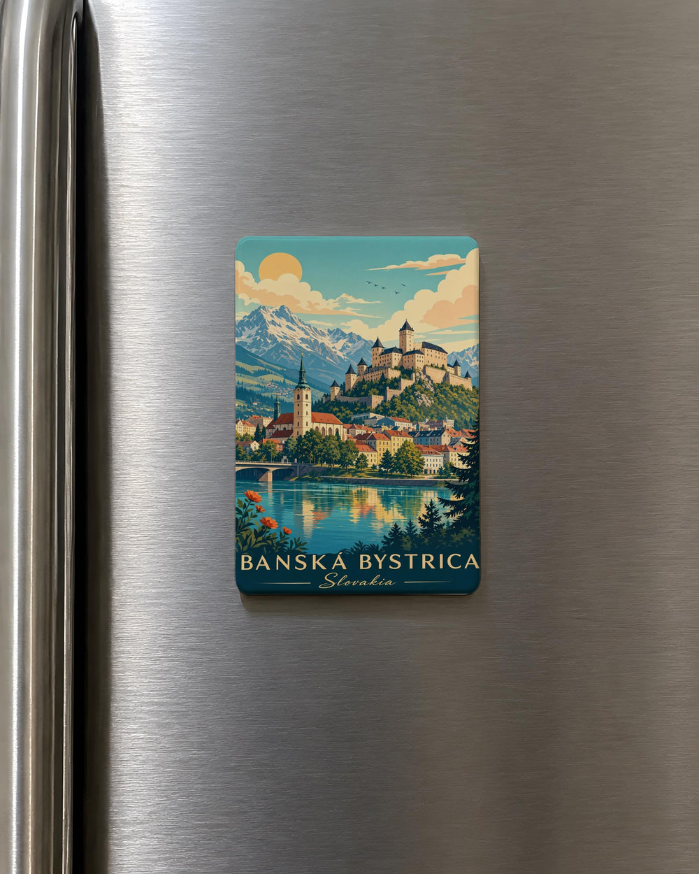 Slovakia Fridge Magnet, Slovakia Souvenir Magnet, Slovak Republic Travel Gift, Bratislava Slovakia Keepsake Magnet