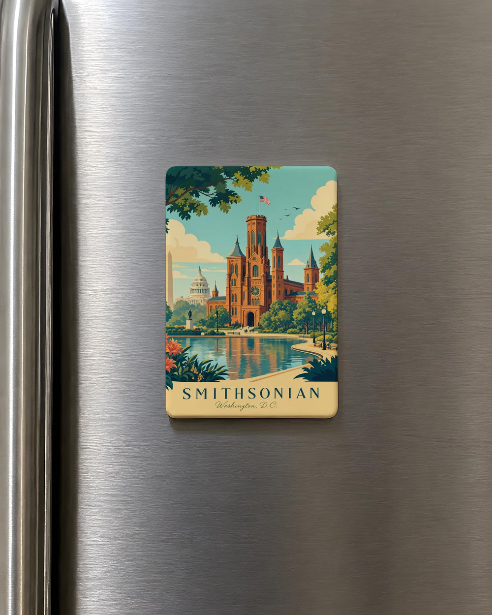 Smithsonian Fridge Magnet, Smithsonian Museum Souvenir Magnet, Washington DC Museum Magnet, Travel Keepsake Magnet
