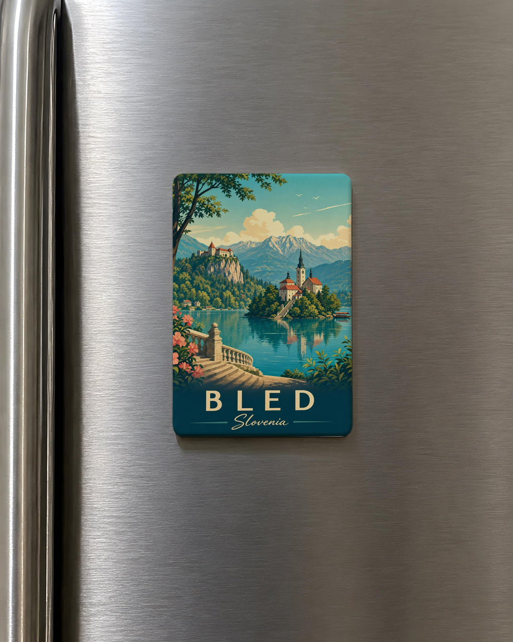 Slovenia Fridge Magnet, Slovenia Souvenir Magnet, Slovenia Travel Gift, Ljubljana Magnet, Slovenia Vacation Keepsake