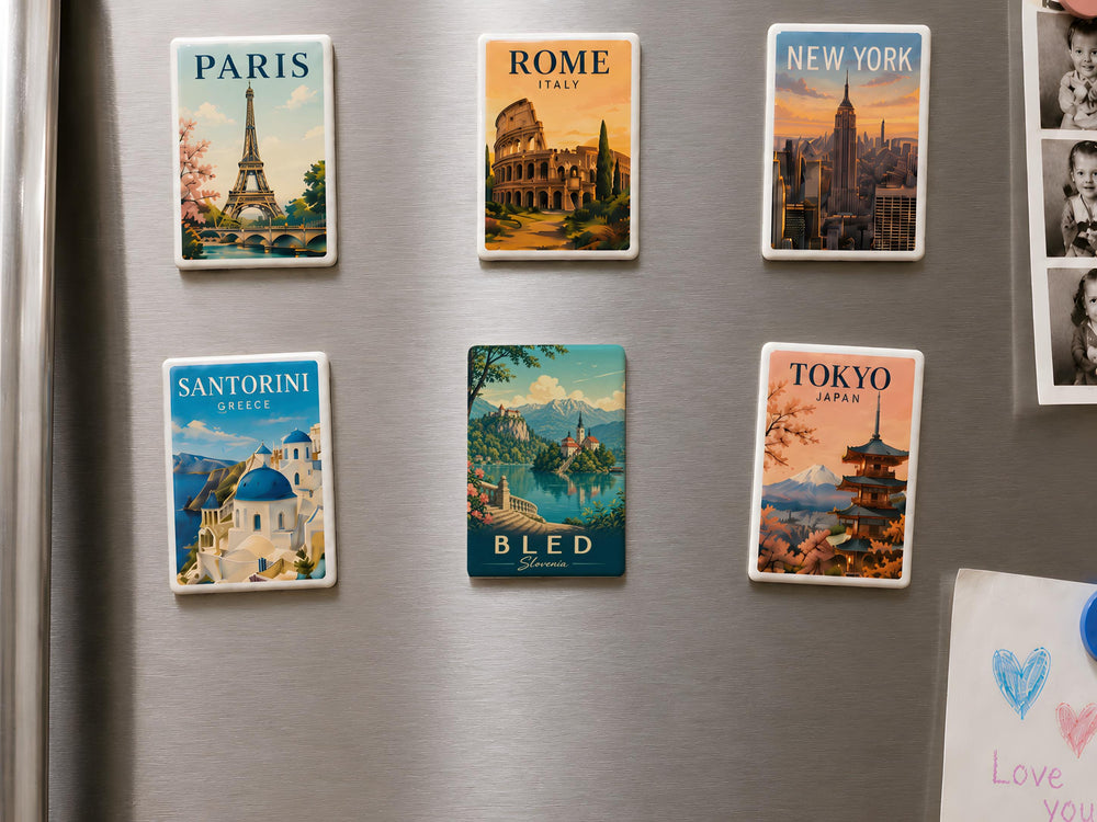 Slovenia Fridge Magnet, Slovenia Souvenir Magnet, Slovenia Travel Gift, Ljubljana Magnet, Slovenia Vacation Keepsake