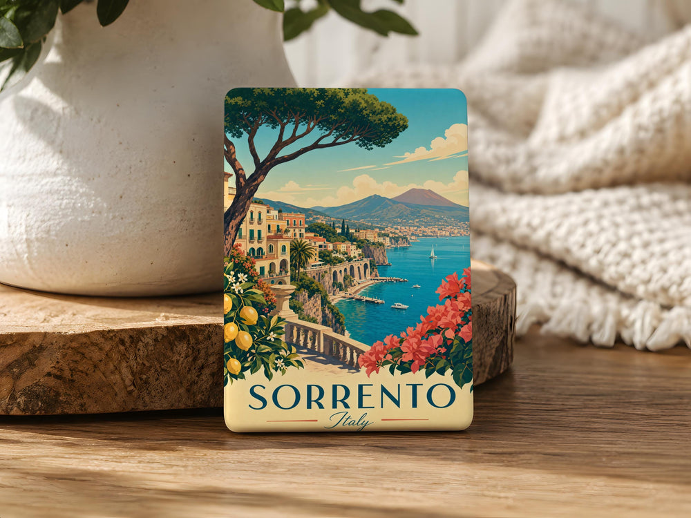 Sorrento Italy Fridge Magnet, Sorrento Coast Souvenir Magnet, Amalfi Coast Travel Magnet, Italy Vacation Keepsake Magnet