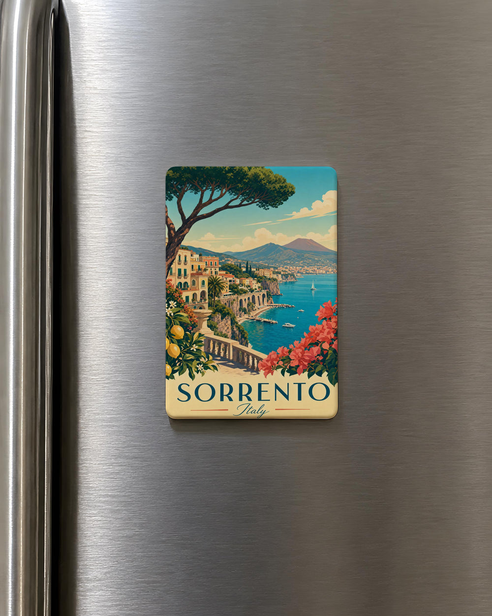 Sorrento Italy Fridge Magnet, Sorrento Coast Souvenir Magnet, Amalfi Coast Travel Magnet, Italy Vacation Keepsake Magnet