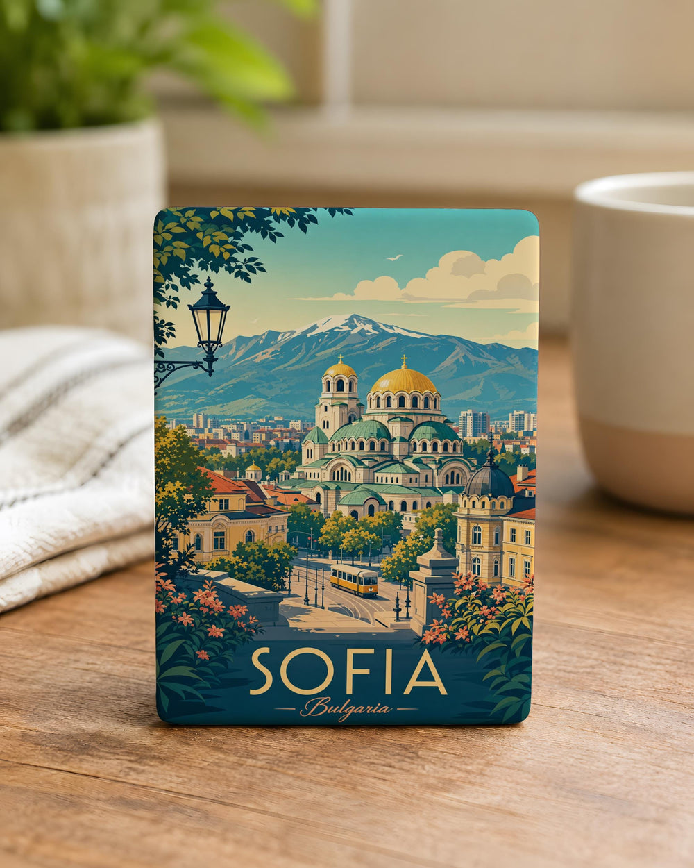 Sofia Bulgaria Fridge Magnet, Sofia City Souvenir Magnet, Bulgaria Travel Gift, Sofia Landmark Magnet, Bulgarian Capital Magnet