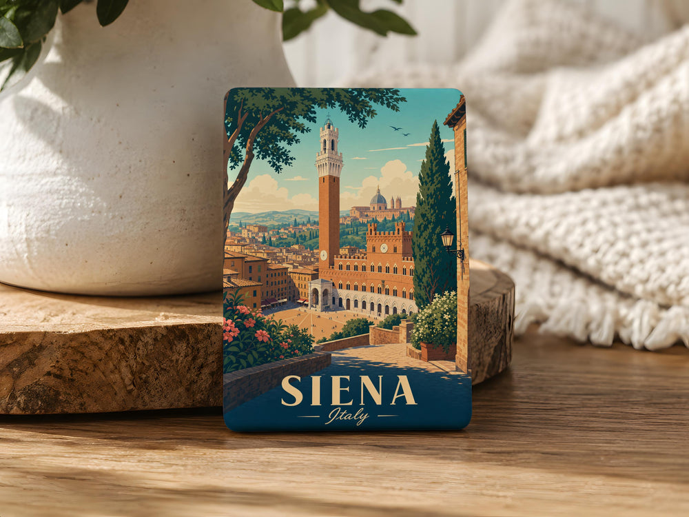 Siena Italy Fridge Magnet, Siena Tuscany Souvenir Magnet, Italian Travel Landmark Keepsake, Italy Vacation Gift Magnet