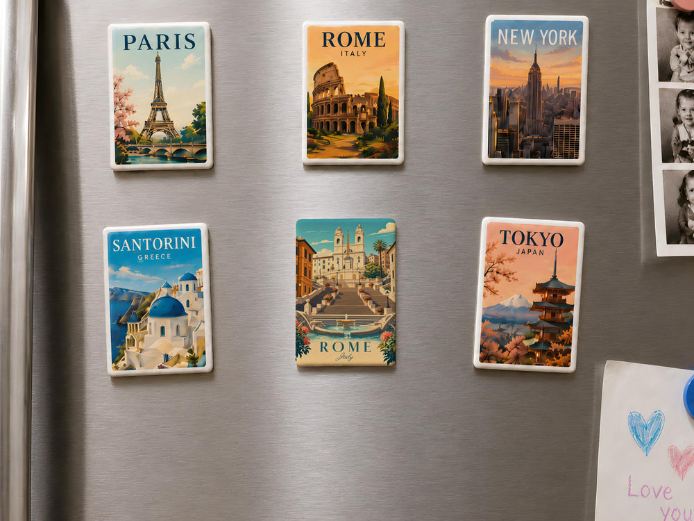 Spanish Steps Rome Fridge Magnet, Iconic Italian Landmark Souvenir Magnet, Travel Gift, Rome Italy Keepsake Magnet