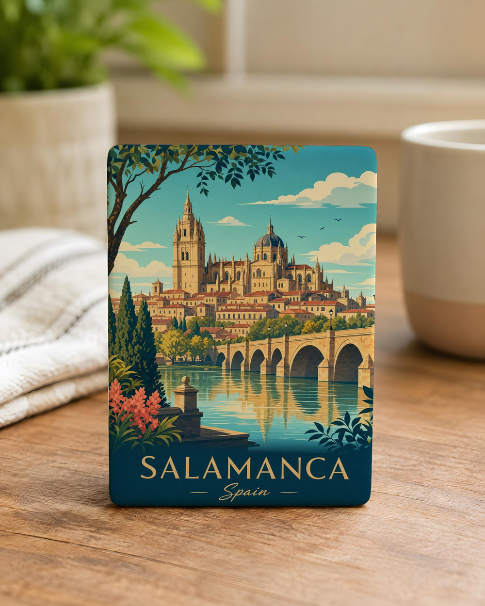 Salamanca Spain Fridge Magnet, Salamanca Cathedral Plaza Mayor Souvenir Magnet, Spain Travel Gift, Spanish City Landmark Magnet
