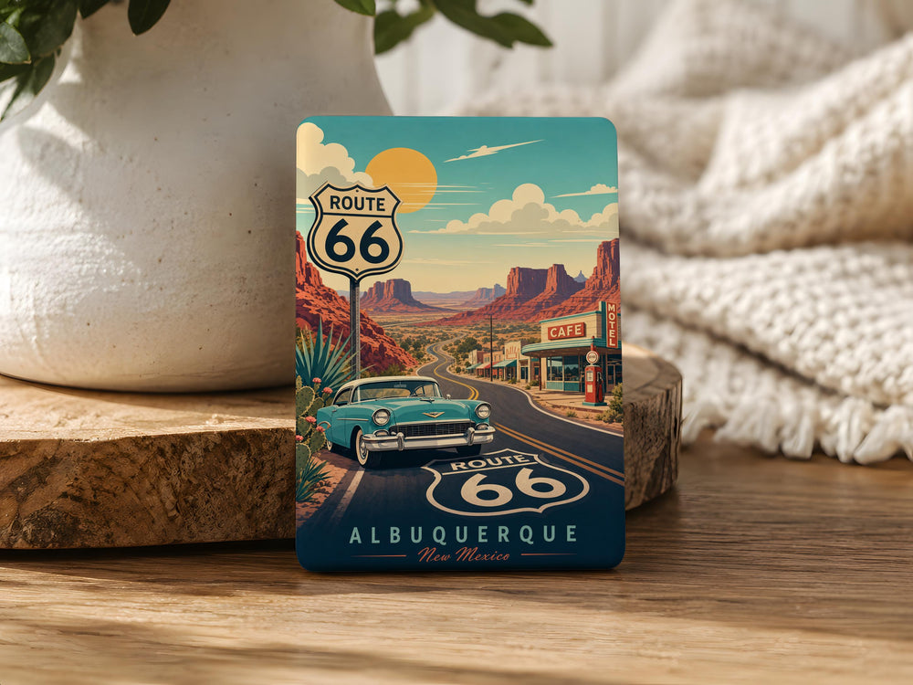 Route 66 Fridge Magnet, Historic U.S. Highway 66 Road Trip Souvenir, American Southwest Travel Gift