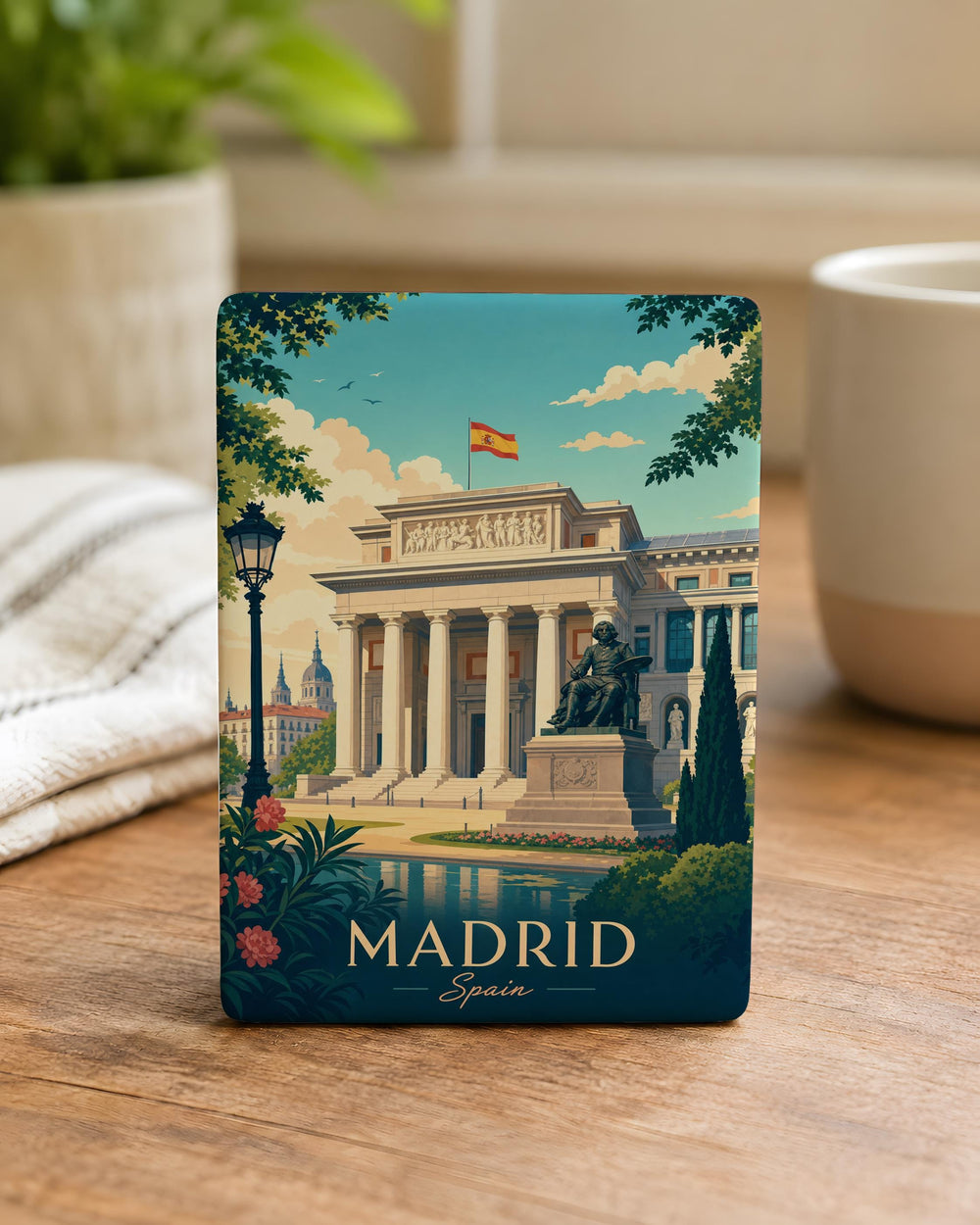 Prado Museum Fridge Magnet, Madrid Spain Souvenir Magnet, Museo del Prado Travel Gift, Landmark Refrigerator Magnet