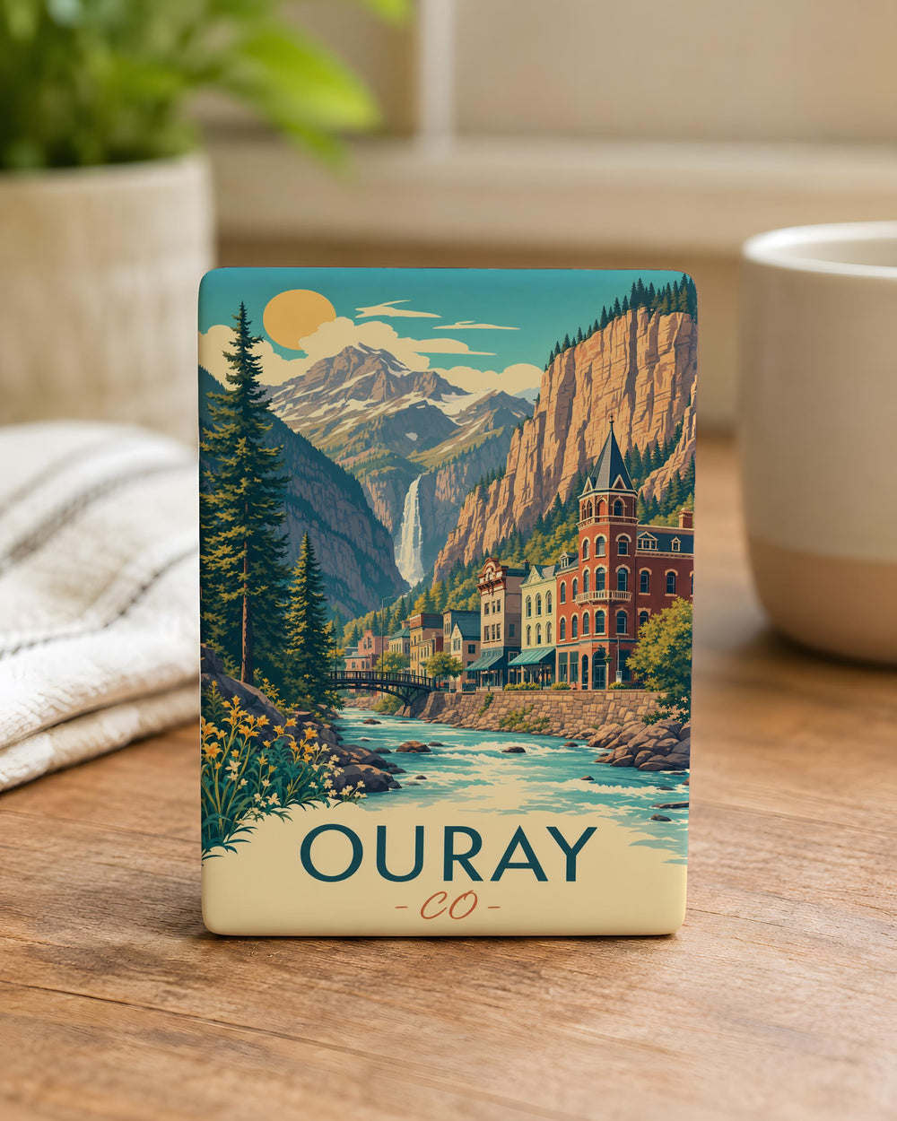 Ouray Colorado Fridge Magnet, Ouray CO Souvenir Magnet, Mountain Town Travel Keepsake, Colorado Vacation Gift