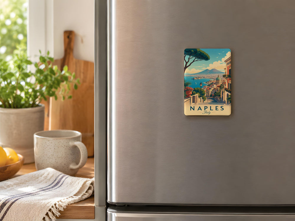 Naples Italy Fridge Magnet, Naples Souvenir Magnet, Italy Travel Keepsake, Napoli Landmark Refrigerator Magnet, Vacation Gift