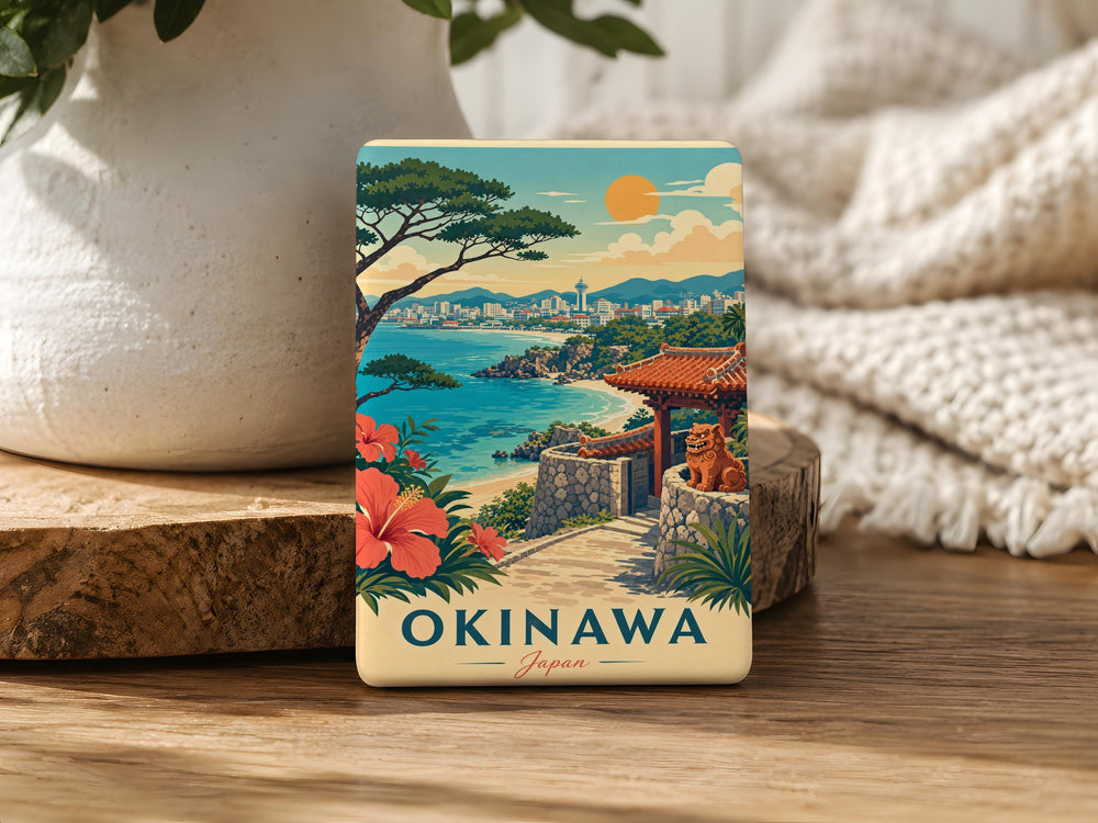 Okinawa Japan Fridge Magnet, Okinawa Souvenir Magnet, Japan Travel Magnet, Okinawa Island Keepsake, Japan Gift Magnet