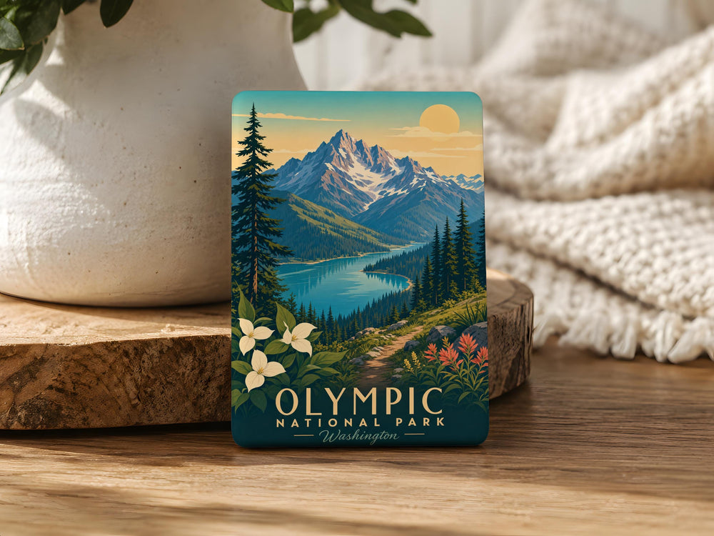 Olympic National Park Fridge Magnet, Washington State Nature Souvenir, Pacific Northwest Travel Keepsake, Park Lover Gift