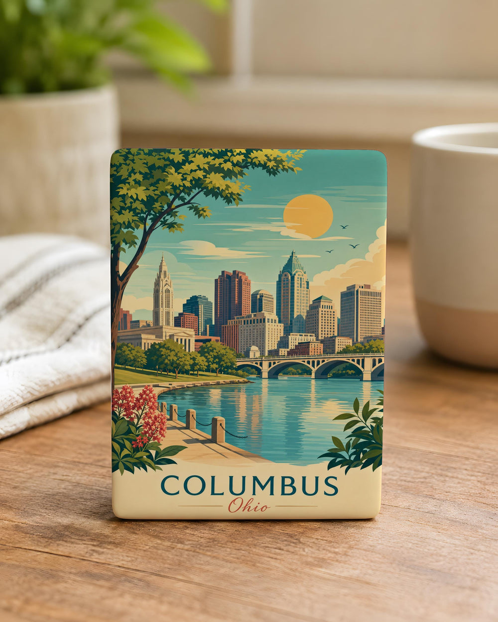 Ohio Fridge Magnet, Ohio State Souvenir Magnet, Ohio Travel Gift, Ohio Home Decor Magnet, Ohio Keepsake Magnet