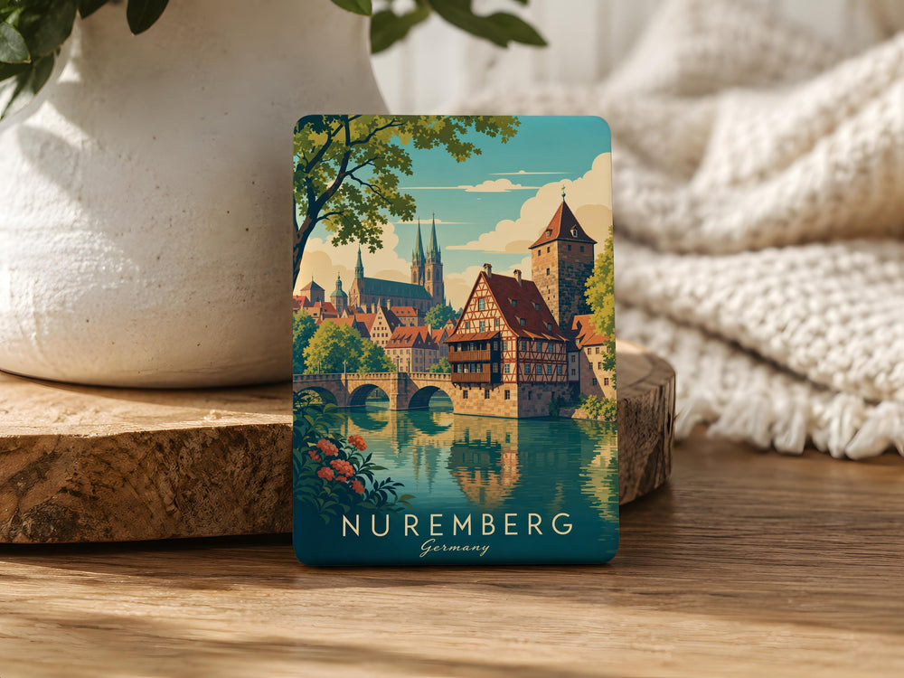 Nuremberg Germany Fridge Magnet, Nuremberg Souvenir Magnet, Nürnberg Travel Gift, Germany Landmark Refrigerator Magnet