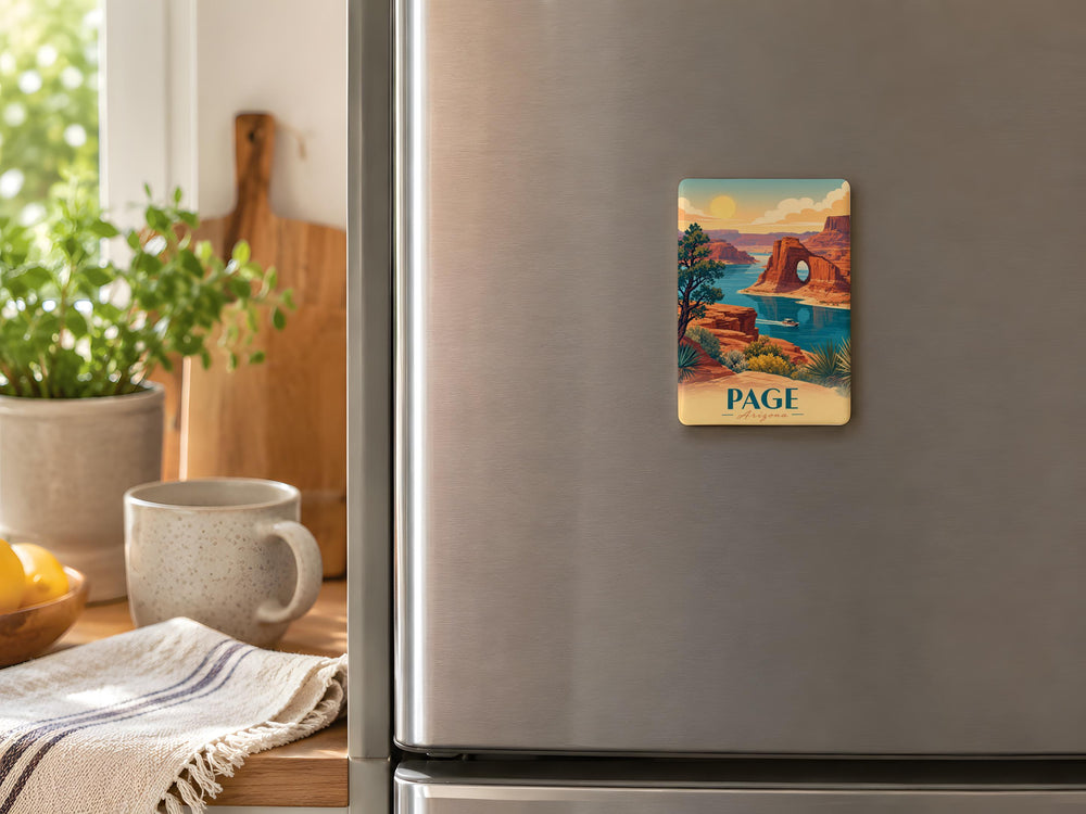 Page, Arizona Fridge Magnet, Lake Powell & Antelope Canyon Souvenir Magnet, Southwest Travel Keepsake Gift