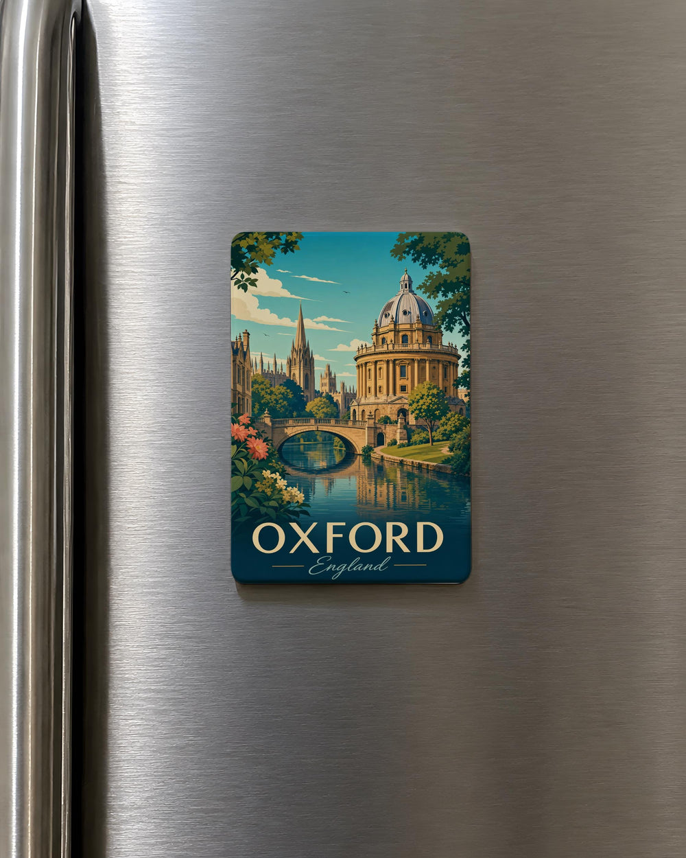 Oxford England Fridge Magnet, Oxford City Landmark Souvenir Magnet, Oxfordshire Travel Keepsake, UK Vacation Gift