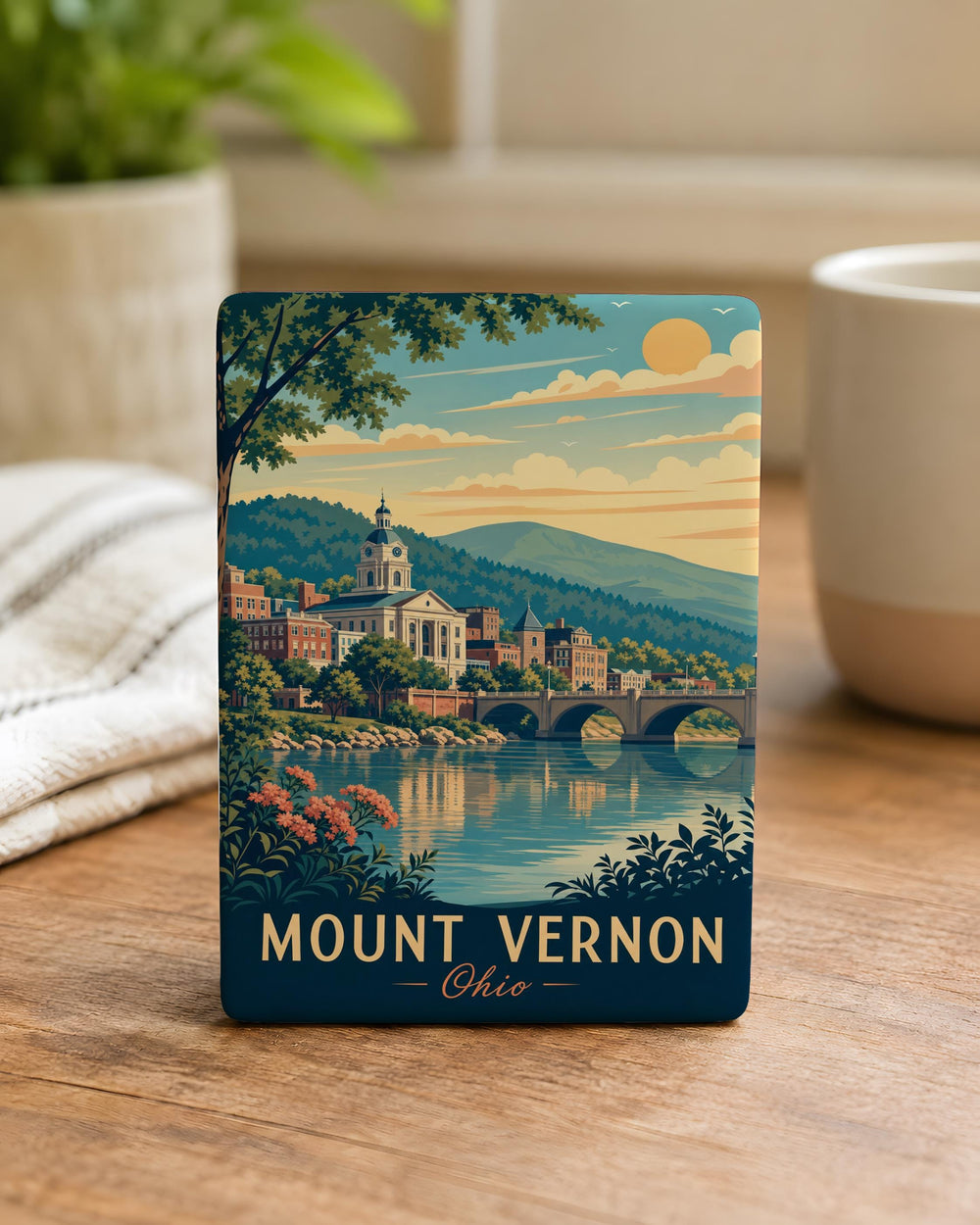 Mount Vernon Fridge Magnet, George Washington Estate Souvenir, Historic Virginia Landmark Kitchen Magnet Gift