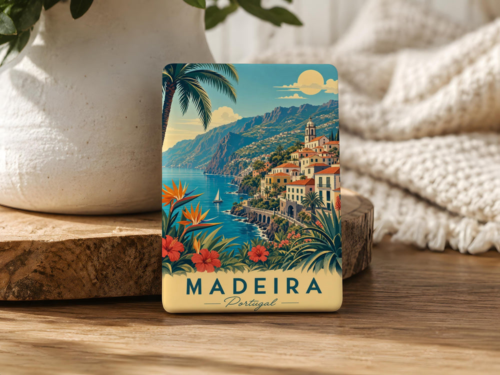 Madeira Portugal Fridge Magnet, Funchal Island Souvenir Magnet, Portugal Travel Keepsake, Madeira Island Gift