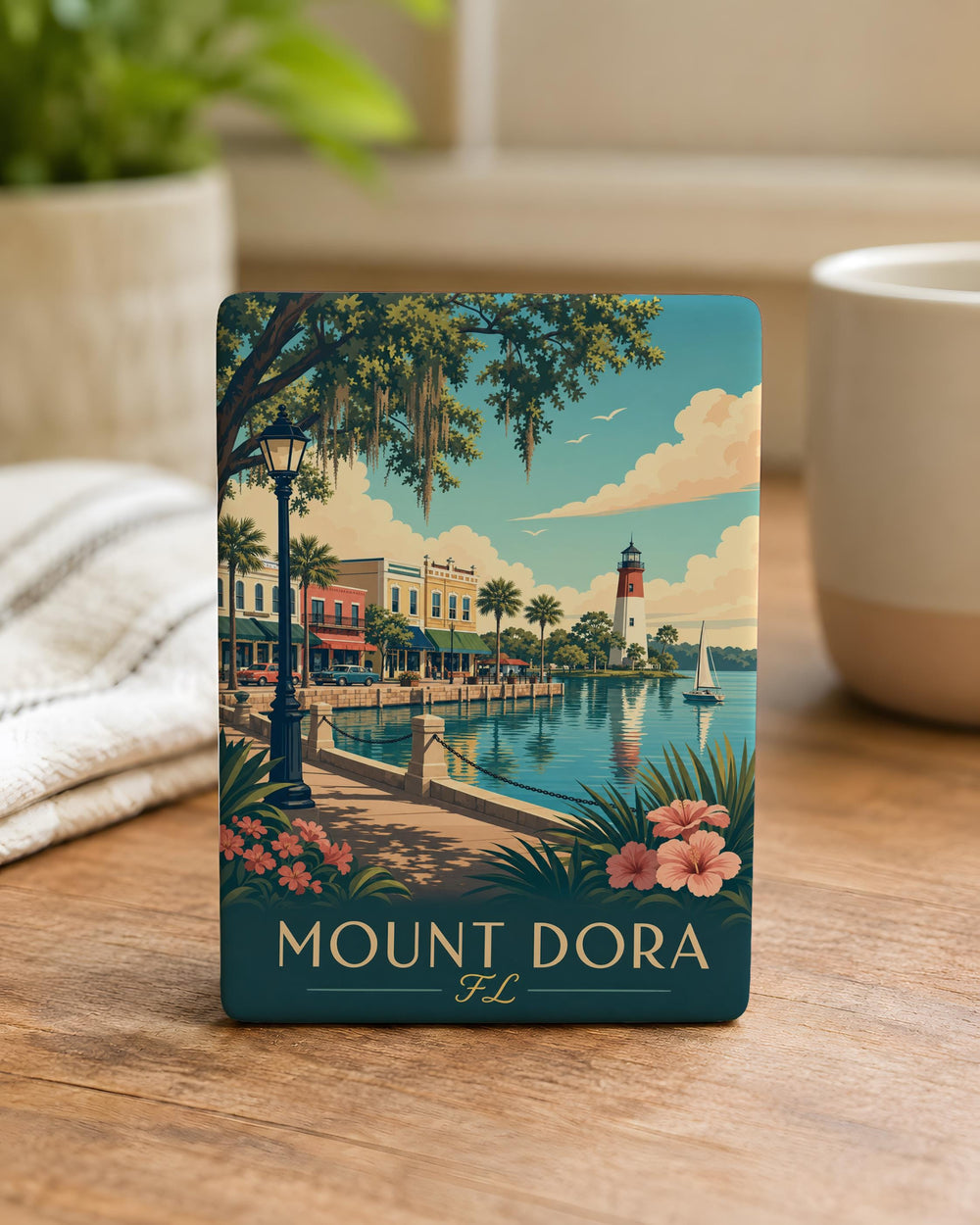 Mount Dora Florida Fridge Magnet, Mount Dora FL Souvenir Magnet, Lake County Travel Keepsake, Small Town Florida Gift