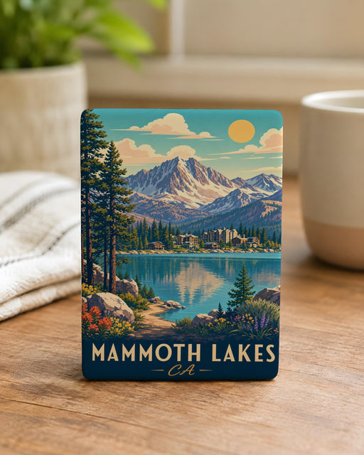 Mammoth Lakes CA Fridge Magnet, California Mountain Town Souvenir Magnet, Sierra Nevada Travel Keepsake Magnet