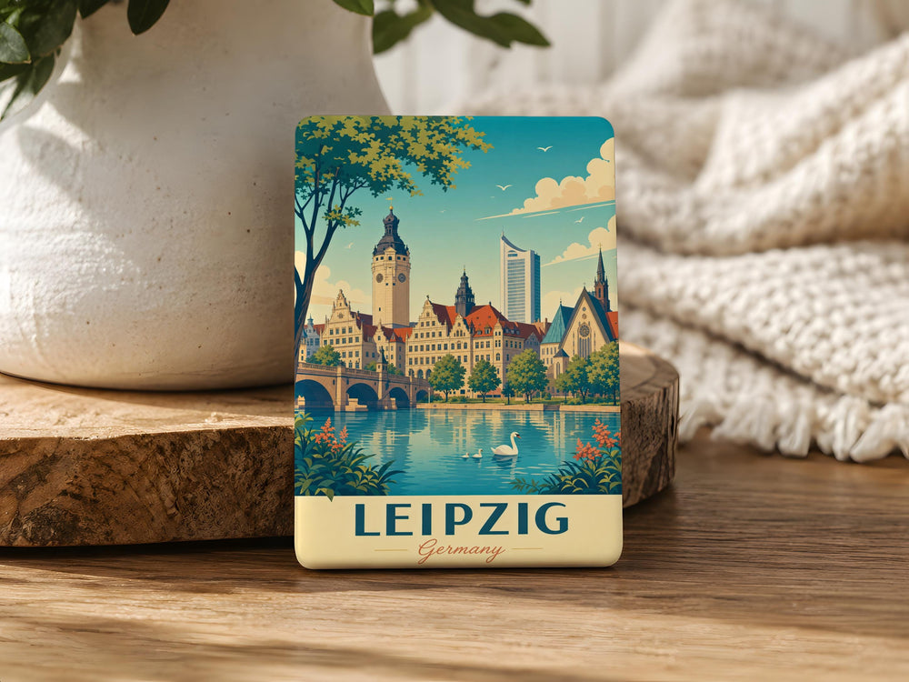 Leipzig Germany Fridge Magnet, Leipzig City Souvenir Magnet, Germany Travel Keepsake, Leipzig Landmark Magnet, German City Magnet