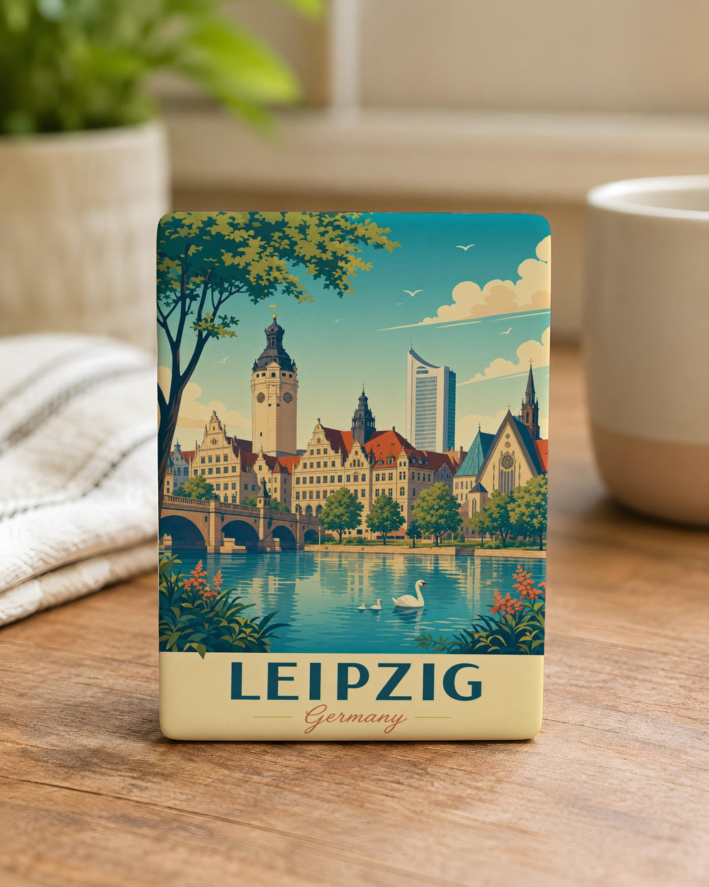 Leipzig Germany Fridge Magnet, Leipzig City Souvenir Magnet, Germany Travel Keepsake, Leipzig Landmark Magnet, German City Magnet