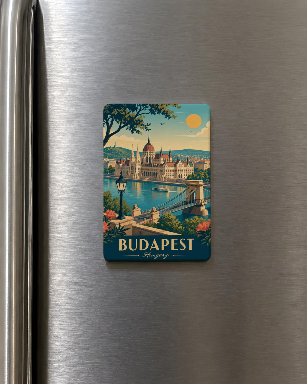 Hungary Fridge Magnet, Hungary Travel Souvenir Magnet, Budapest Hungary Magnet, Hungarian Landmark Refrigerator Magnet, Gift for Travelers