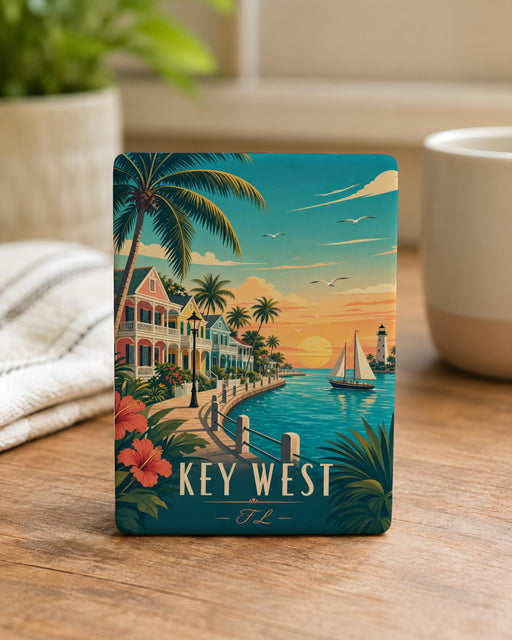Key West FL Fridge Magnet, Key West Florida Souvenir Magnet, Key West Island Vacation Travel Gift, USA Destination Magnet