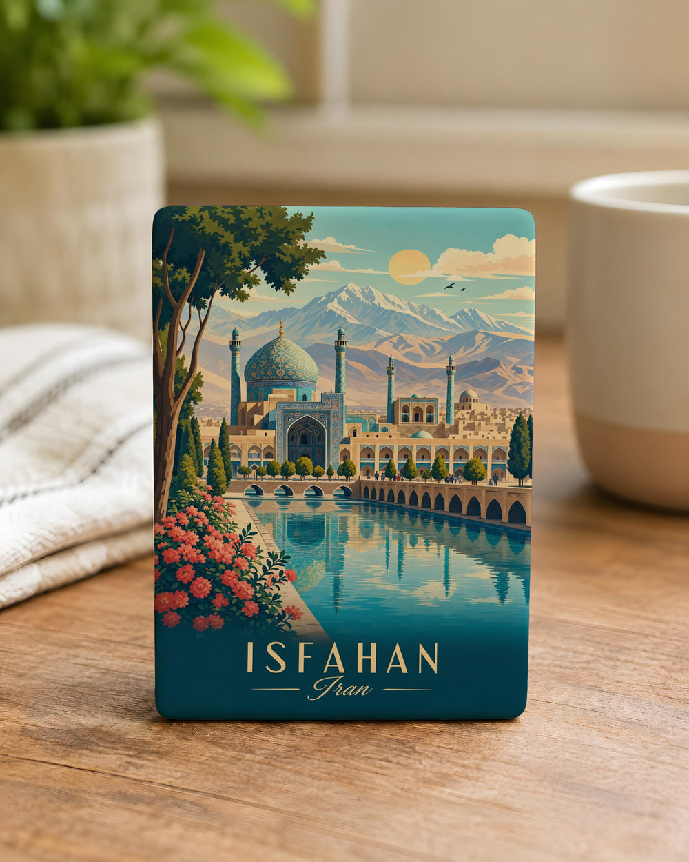 Iran Fridge Magnet, Iran Souvenir Magnet, Iran Travel Gift, Iran Map Magnet, Tehran Magnet, Persian Culture Refrigerator Magnet