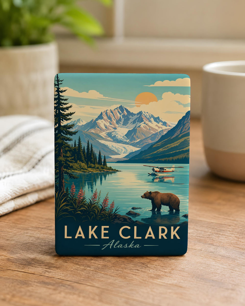 Lake Clark National Park Fridge Magnet, Alaska Wilderness Souvenir, Scenic Park Landmark Travel Keepsake Gift