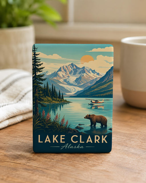 Lake Clark National Park Fridge Magnet, Alaska Wilderness Souvenir, Scenic Park Landmark Travel Keepsake Gift