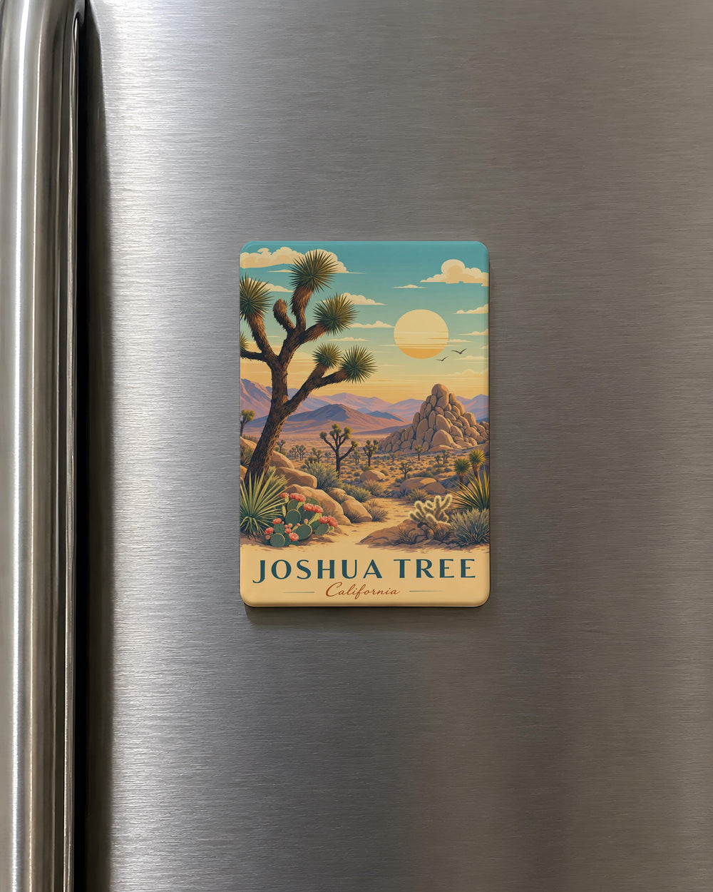 Joshua Tree National Park Fridge Magnet, California Desert Landscape Souvenir, Joshua Tree Travel Gift, Park Keepsake Magnet