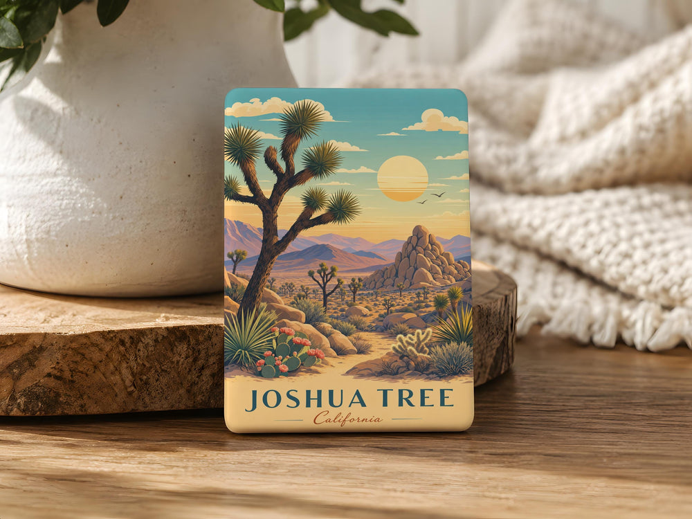 Joshua Tree National Park Fridge Magnet, California Desert Landscape Souvenir, Joshua Tree Travel Gift, Park Keepsake Magnet