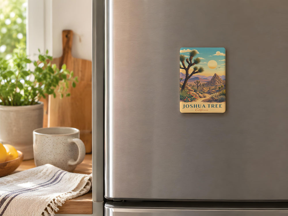 Joshua Tree National Park Fridge Magnet, California Desert Landscape Souvenir, Joshua Tree Travel Gift, Park Keepsake Magnet