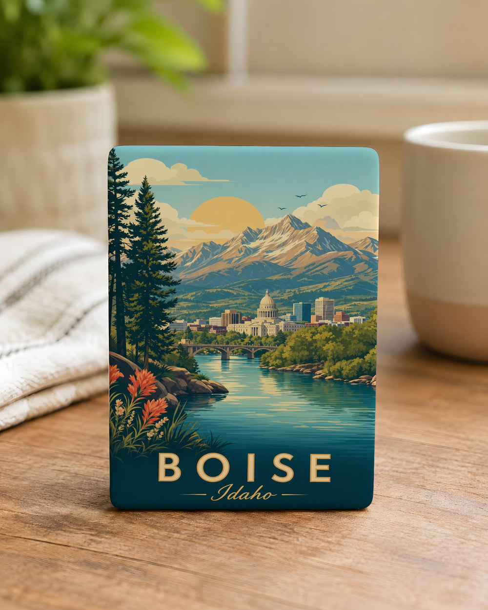 Idaho Fridge Magnet, Idaho State Souvenir Magnet, Idaho Travel Gift, Idaho Home Decor Magnet, Idaho Keepsake Magnet