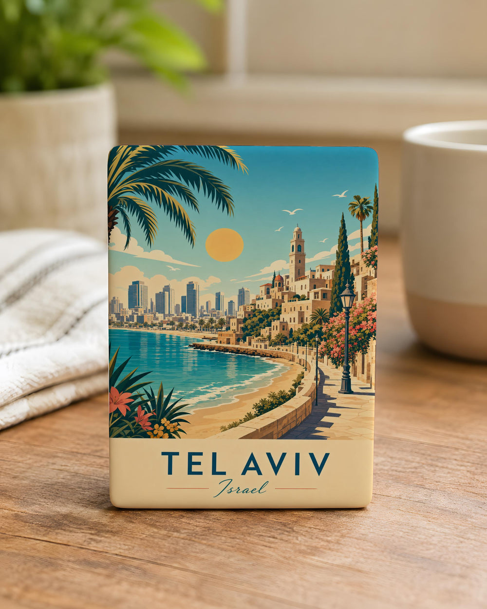 Israel Fridge Magnet, Israel Souvenir Magnet, Holy Land Travel Keepsake Magnet, Israel Gift, Jerusalem Israel Magnet