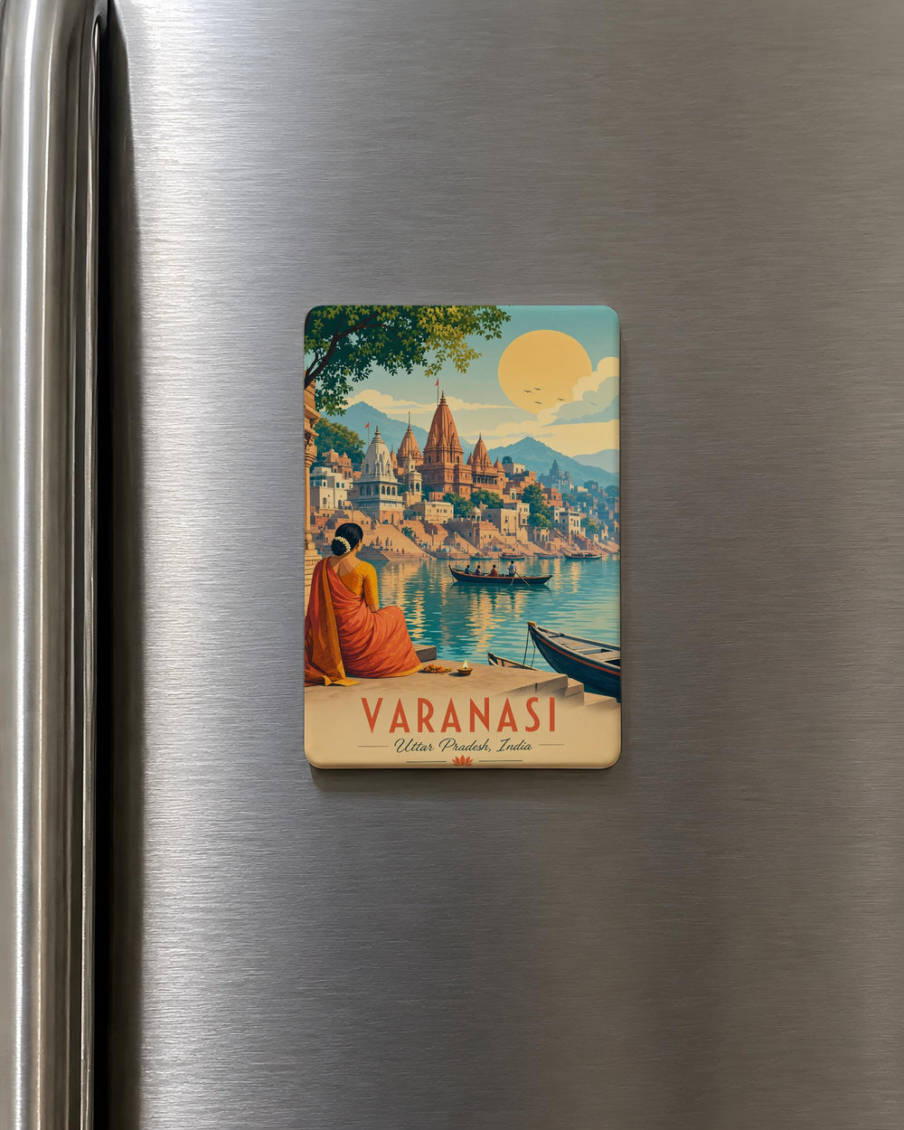 India Fridge Magnet, India Travel Souvenir Magnet, India Map Magnet, India Landmark Magnet, India Vacation Keepsake Magnet