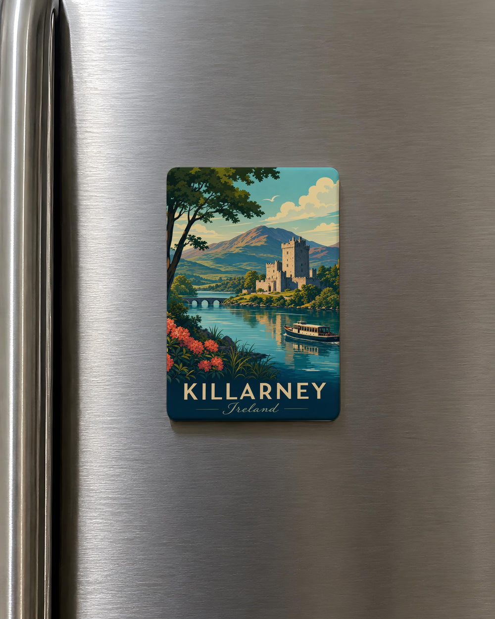 Killarney Ireland Fridge Magnet, Killarney National Park Souvenir, Lakes and Mountains Travel Keepsake Magnet
