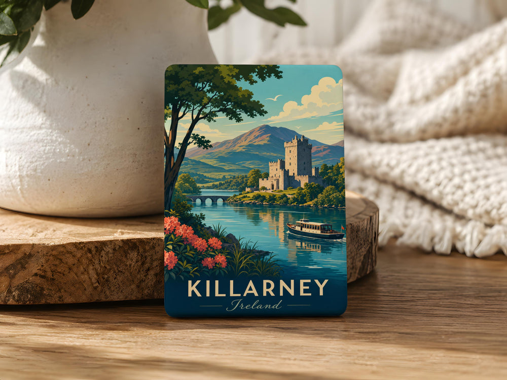 Killarney Ireland Fridge Magnet, Killarney National Park Souvenir, Lakes and Mountains Travel Keepsake Magnet
